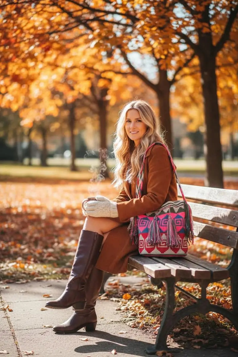 Large Wayuu Bags Unique Colourful Designs - UK