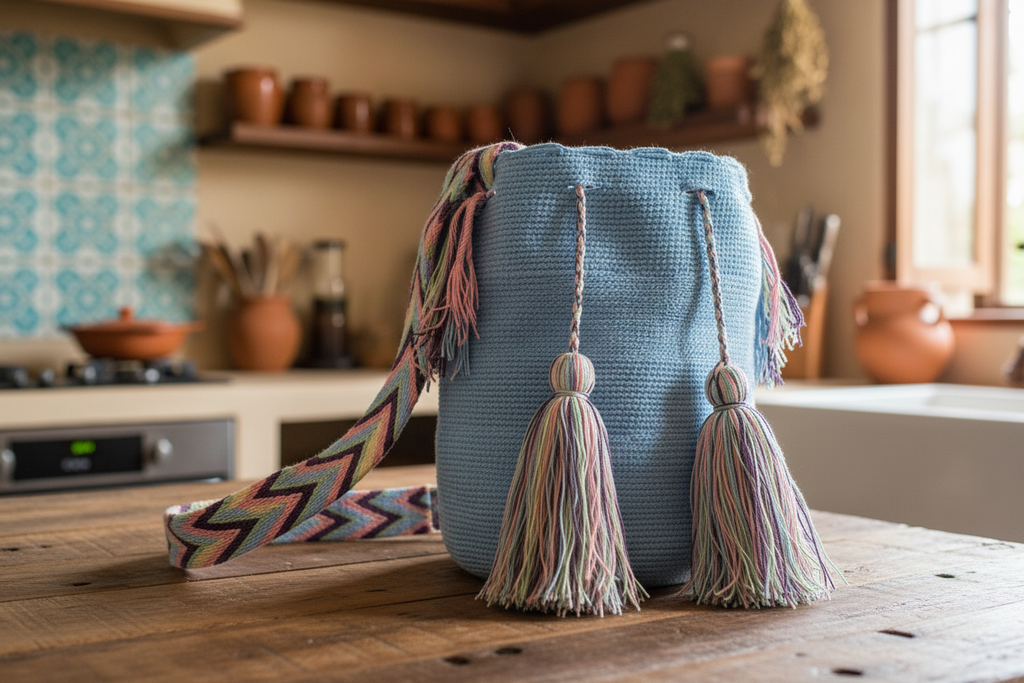 Large Wayuu Bag Sky Blue – Rustic Kitchen