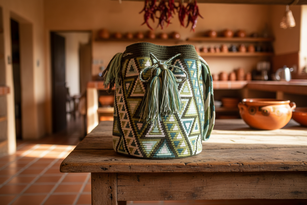 Traditional Wayuu Backpack – Close Up Mexican Kitchen